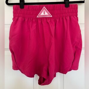 Free People Movement High Waist Pink Next Round Shorts